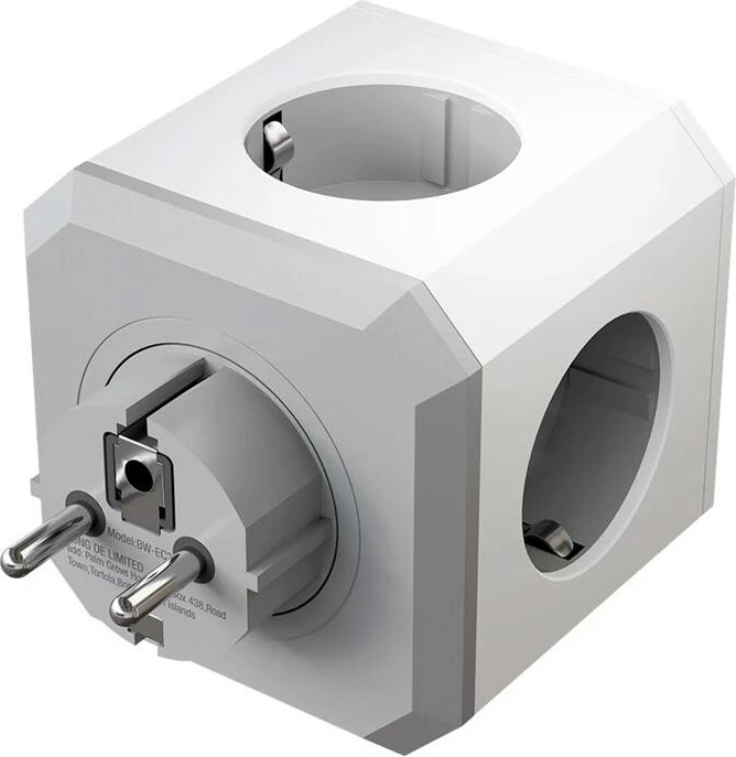 Razdelilnik vtičnic 8-v-1 BlitzWolf BW-EC2, 4x AC, 2x USB-A, 2x USB-C, bel