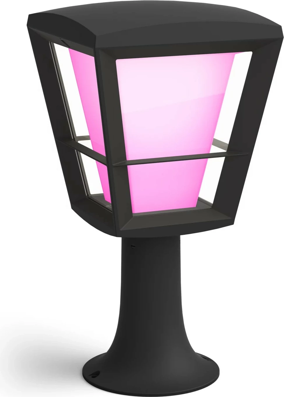 Zunanja stoječa LED luč White and Colour Ambience Econic, Philips Hue, Smart, črna