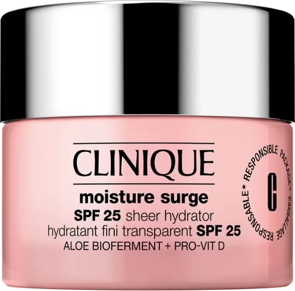 Hidratantna krema za obraz Clinique Moisture Surge SPF25 Sheer Hydrator, 30 ml
