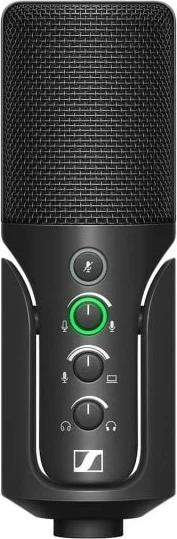 Kondenzatorski mikrofon za pretakanje, Sennheiser Profile Streaming Set, z nastavljivim ročajem, USB-C, črn