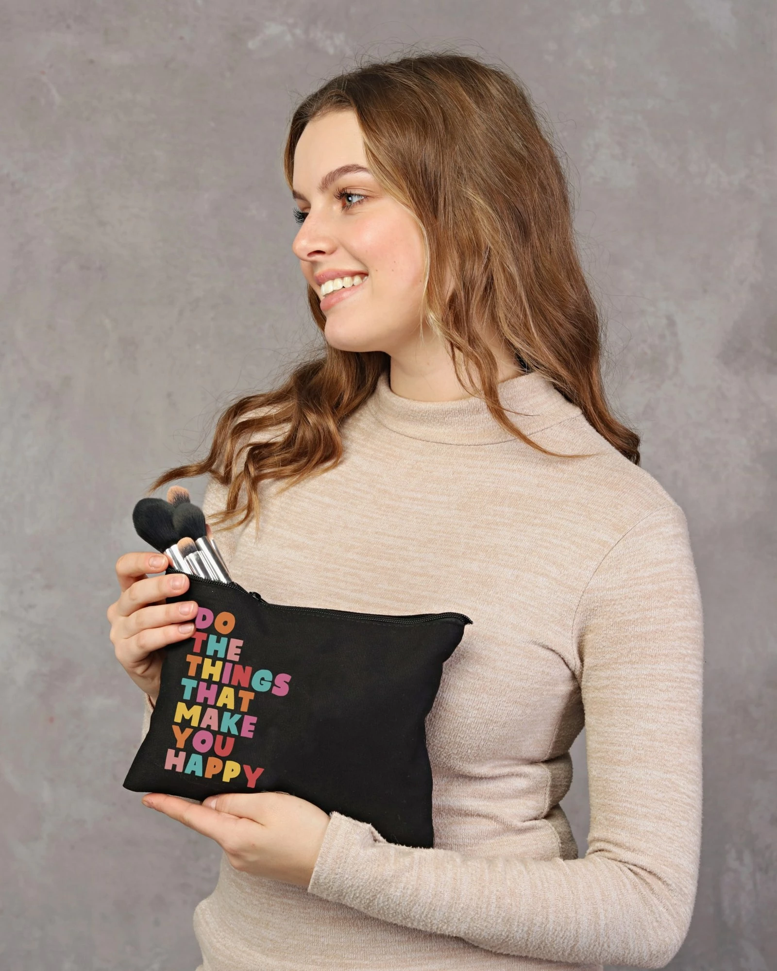 Kozmetična torbica za make-up Zoozie Bags, črna, 25 x 18 cm