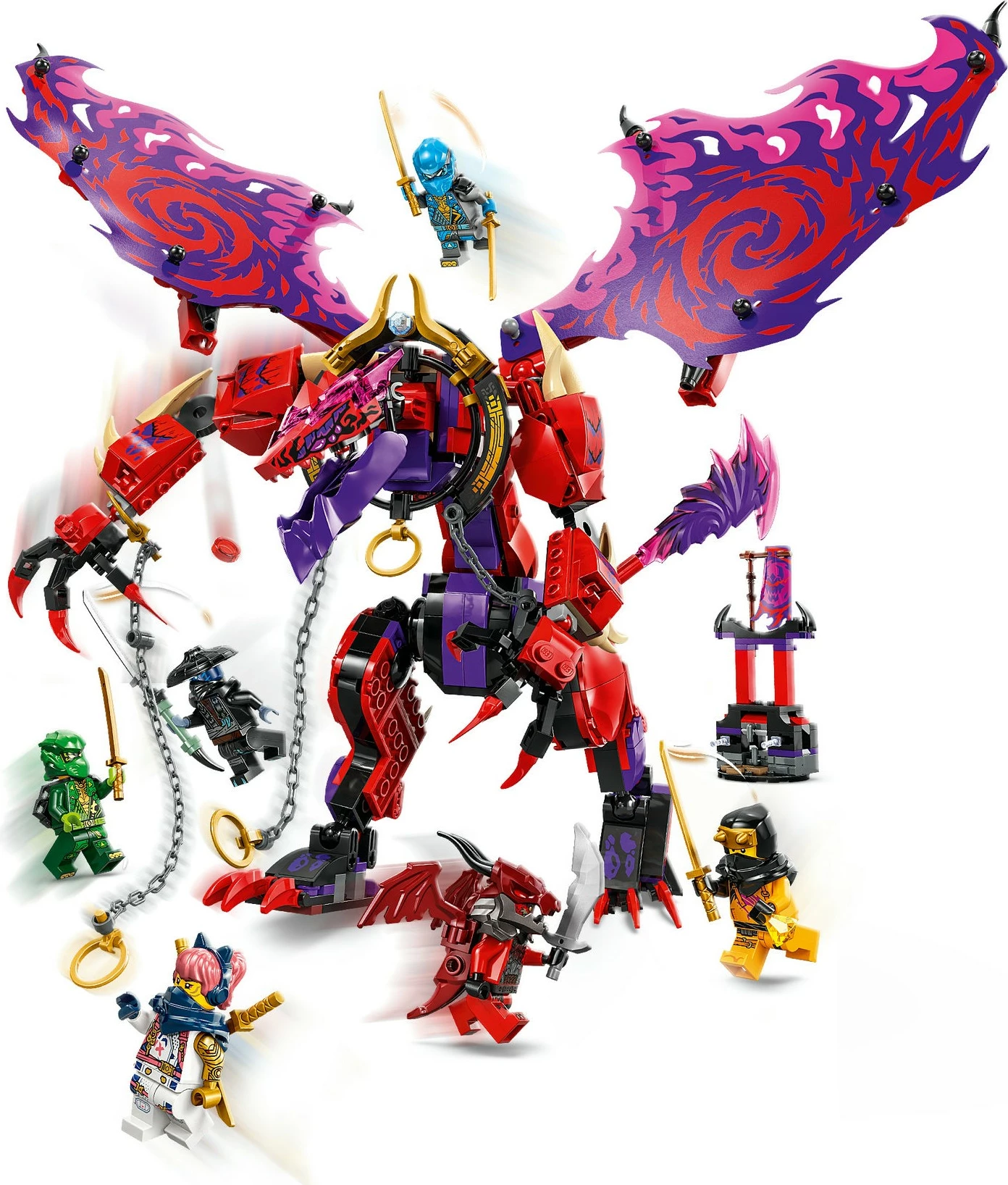 Gradbeni komplet Ninjago Chaosdrache Donnerzahn LEGO 71832, 668 kosov