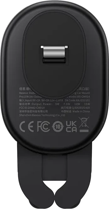 Držalo za telefon z brezžičnim polnjenjem 15W Baseus Pro SUWX030002, črno