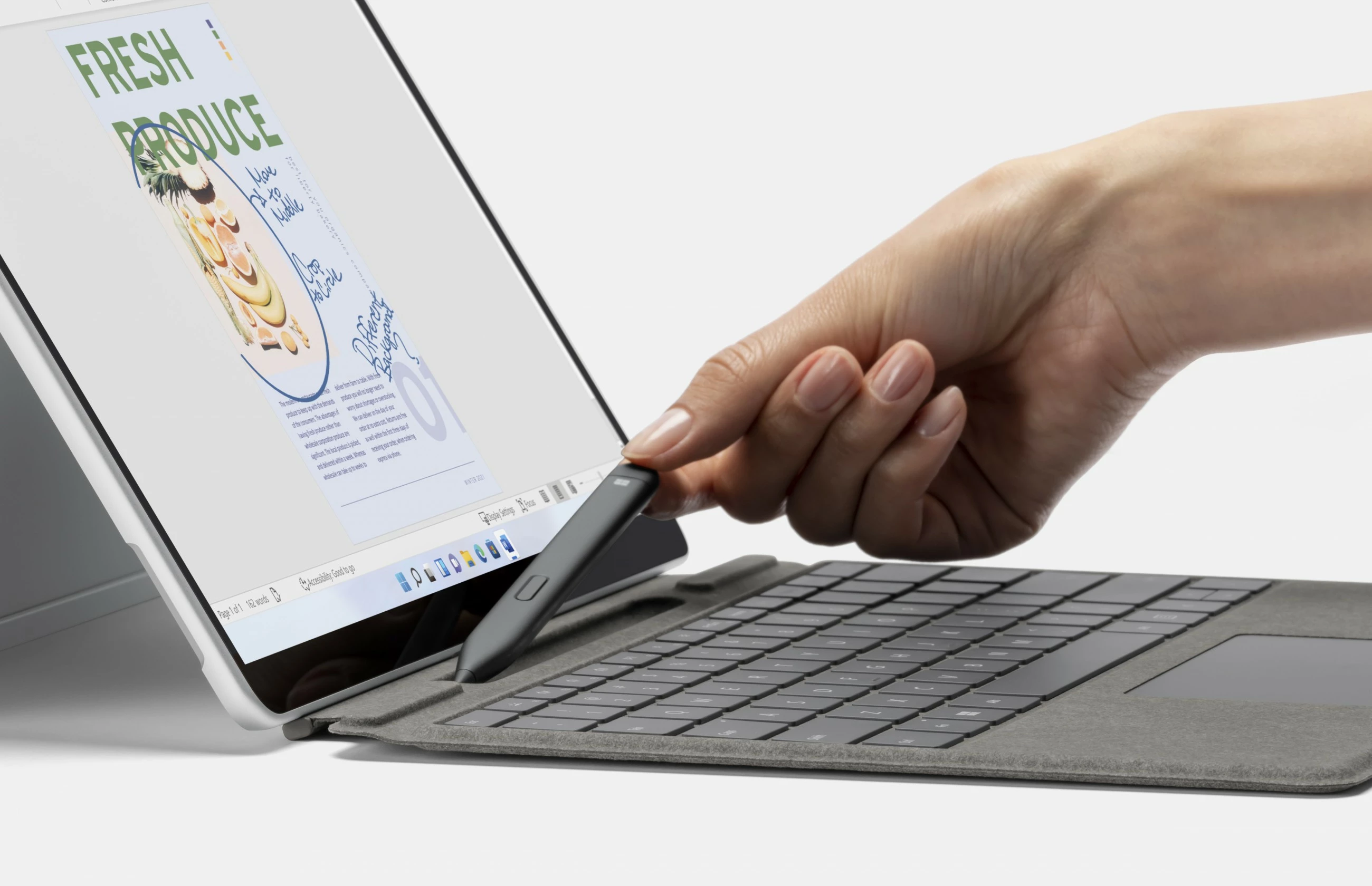 Digitalna pisala Microsoft Surface Slim Pen 2, tablica, Microsoft, črno