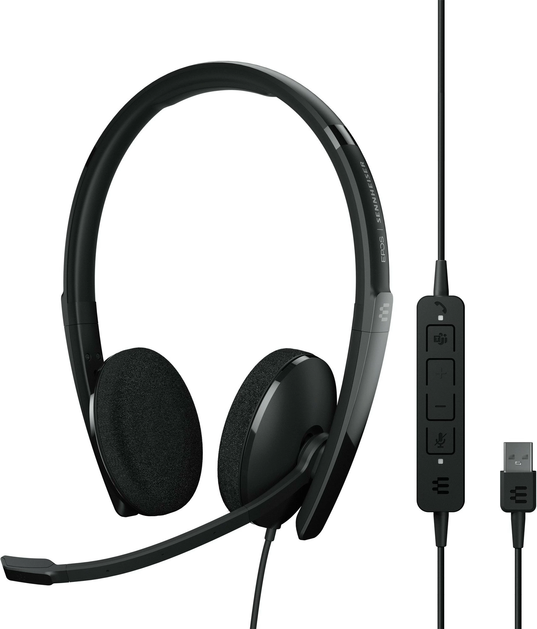 Slušalke EPOS Sennheiser Adapt 160T USB, črne