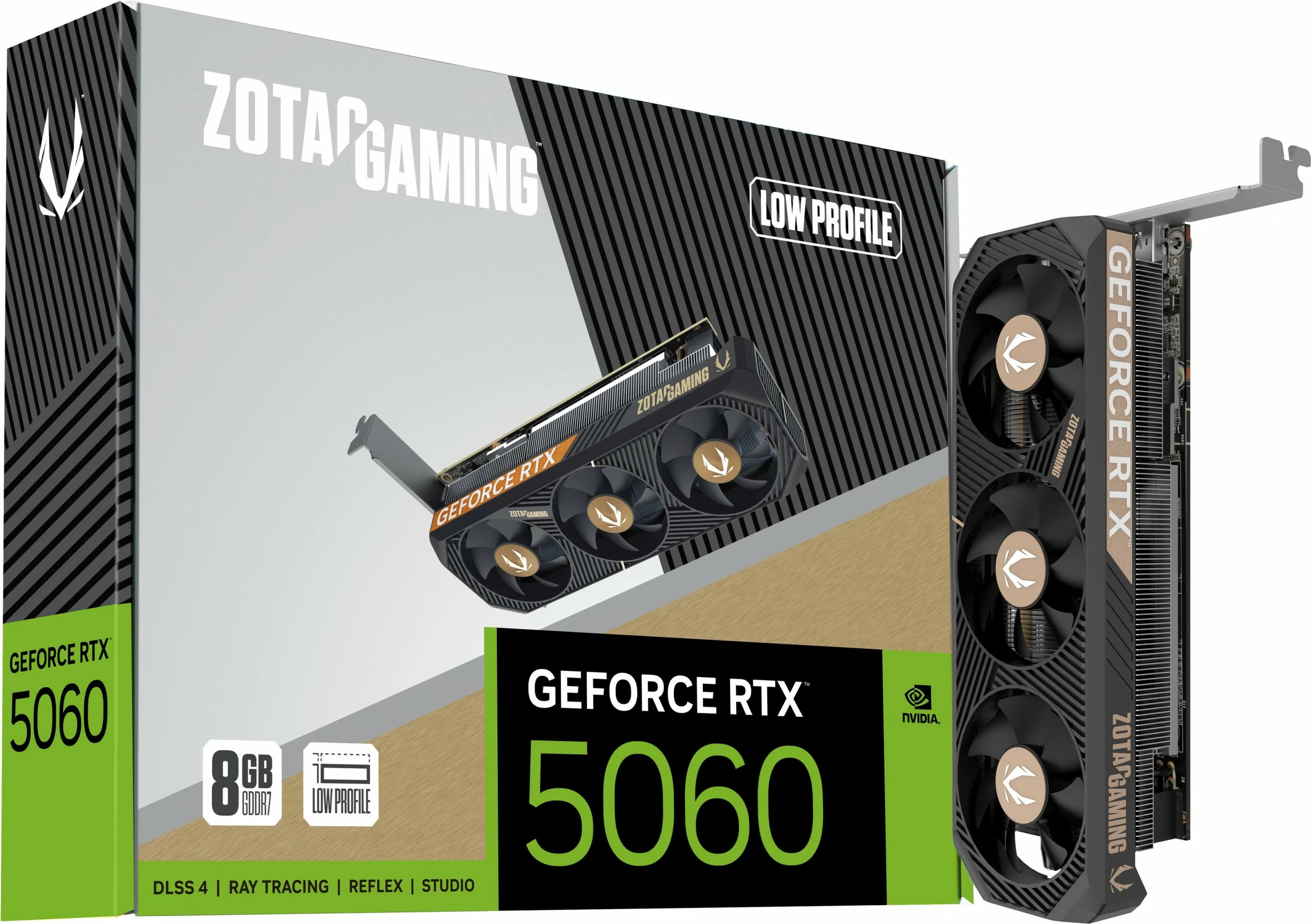 Grafična kartica Zotac RTX 5060 8GB GDDR7 Low Profile črna