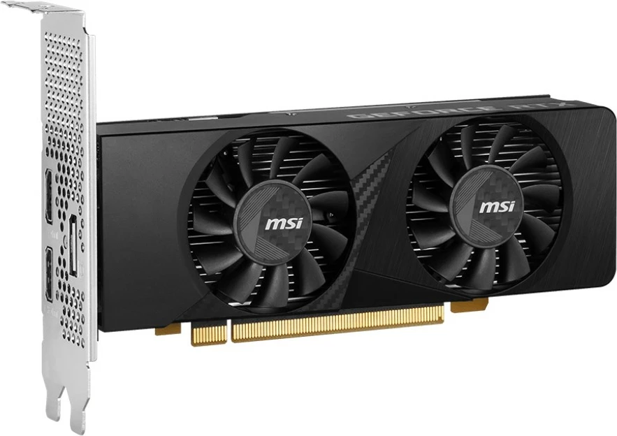 Grafična kartica GeForce RTX 3050 LP 6G OC MSI, 6 GB, GDDR6, črna