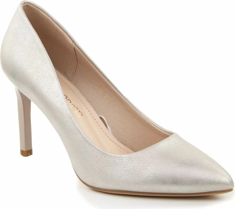 Eleganten ženski čevelj, siv/srebrn Sergio Leone