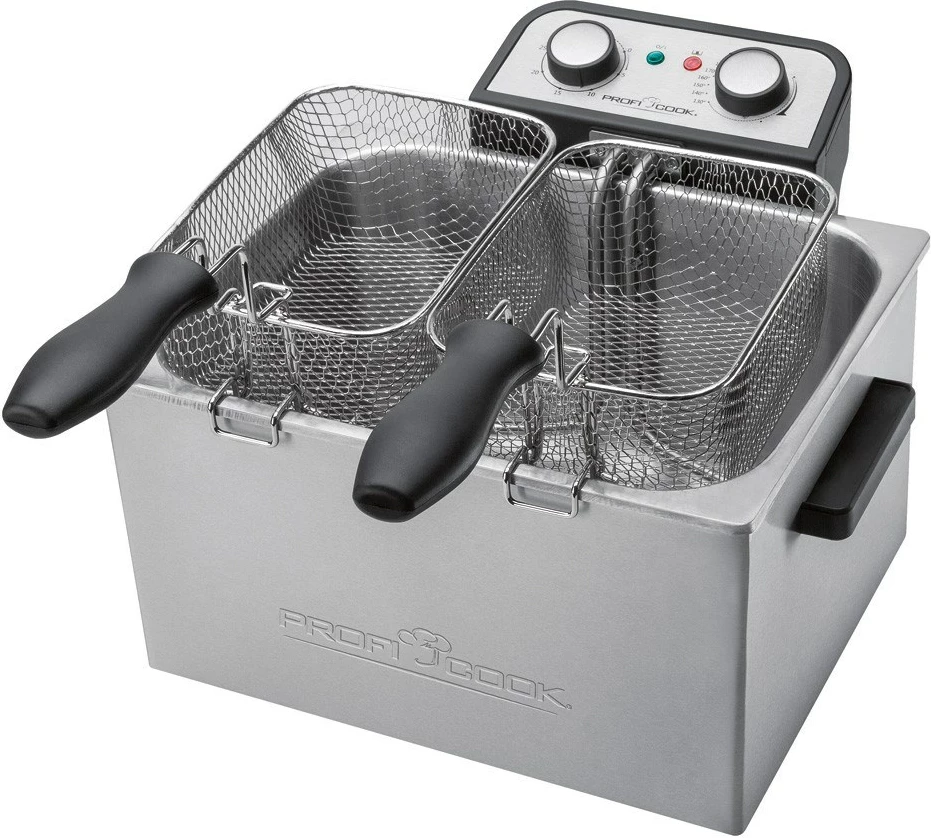 Friteza Clatronic PC-FR 1038, samostojna, 3000 W, srebrna