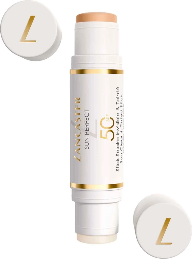 Zaščitni stick za obraz 2-v-1 Lancaster Sun Perfect Clear & Tinted SPF50, 12 g