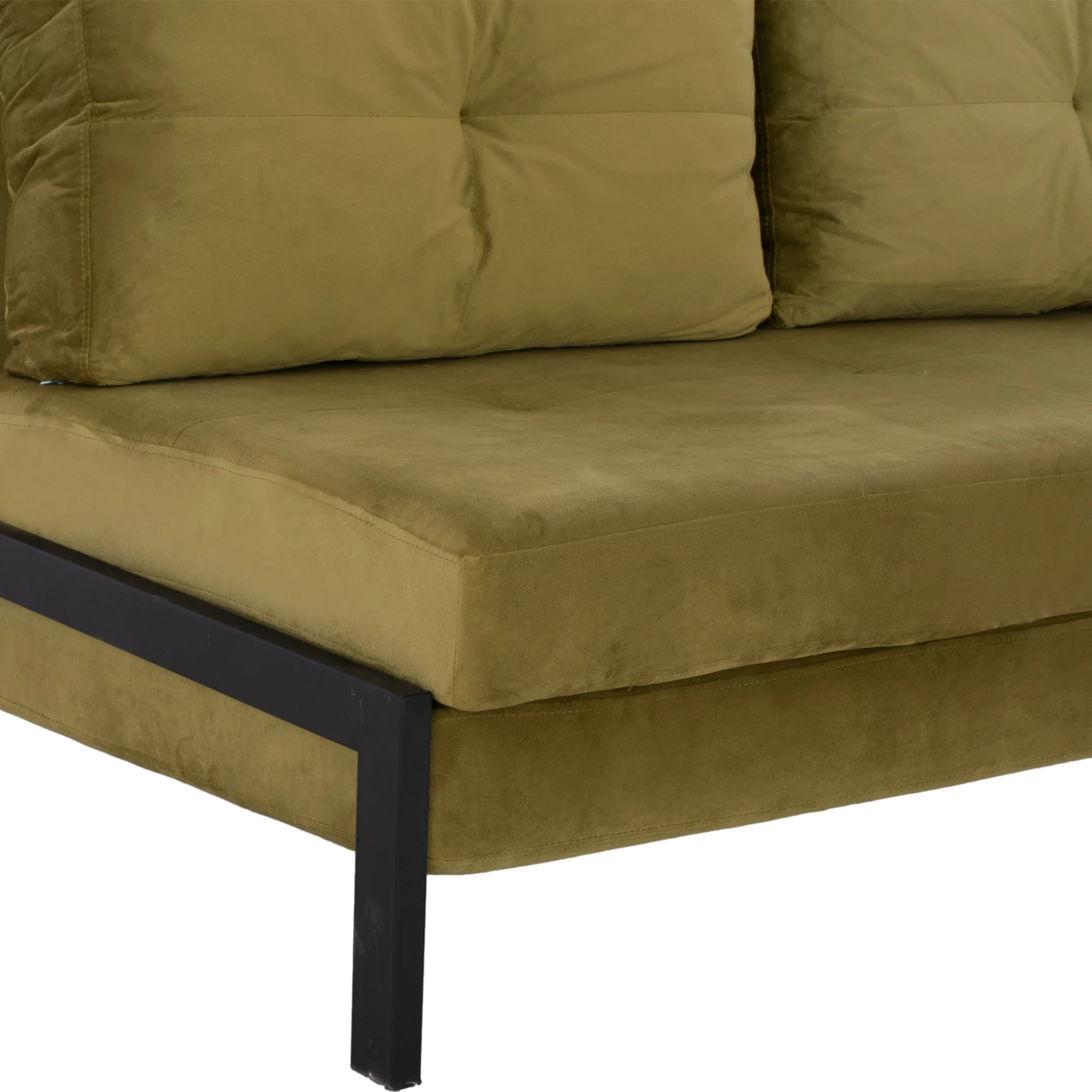 Sedežna garnitura postelja Constance FH3079.13 žamet olivno zelena 150x87x79 cm