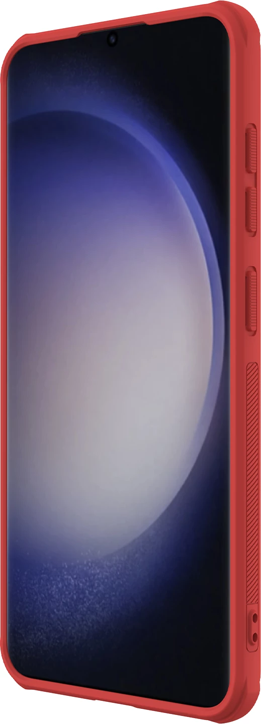 Zaščitni ovitek Super Frosted Shield Pro Nillkin za Samsung Galaxy S24, rdeč
