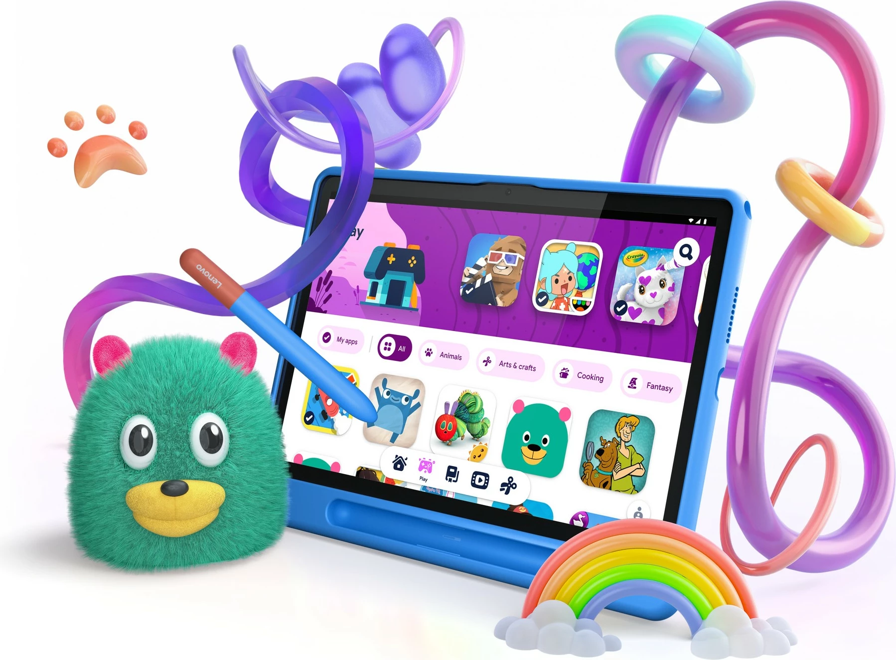 Tablični računalnik 64GB z ovitkom in pisalom Lenovo Tab 2025, črn