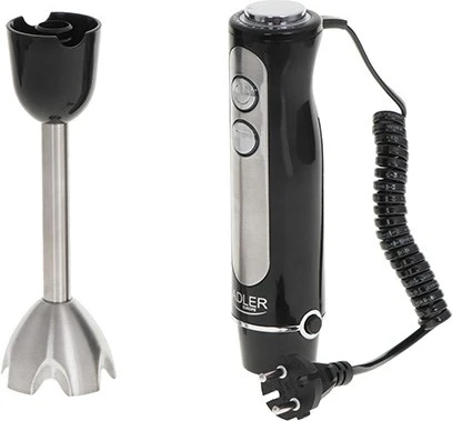 Ročni mešalnik 1500 W, nerjaveče jeklo, črn Adler AD 4625B