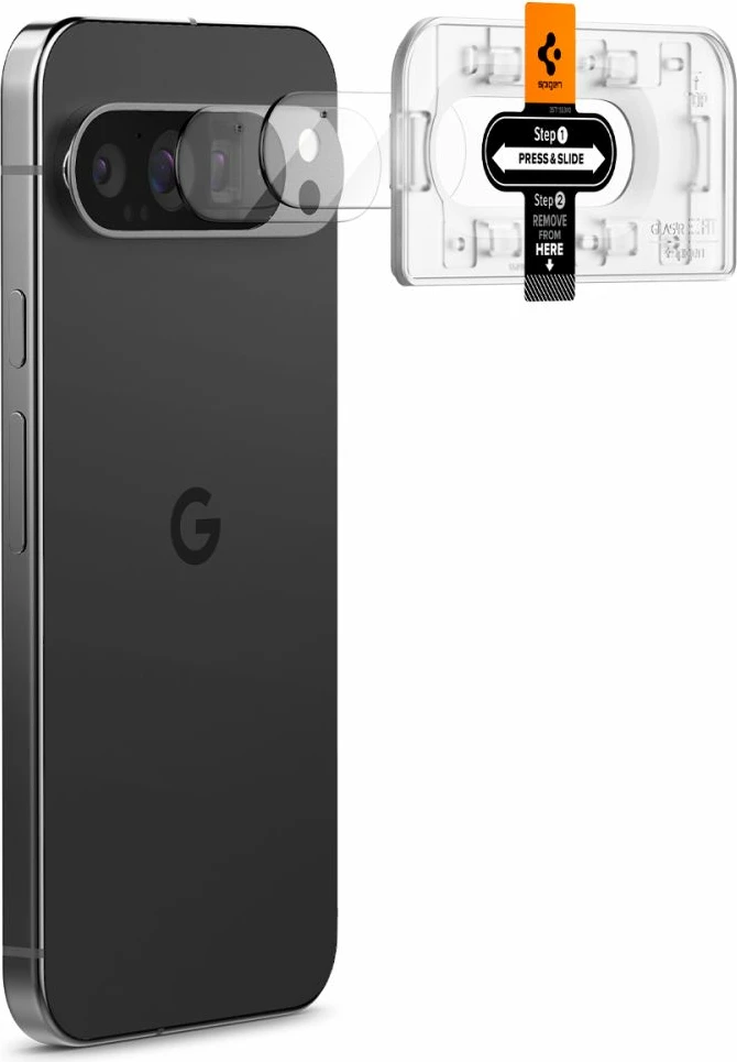 Zaščitno steklo za kamero Spigen Optik.tR Ez Fit, za Google Pixel 9 Pro, 2 kosa