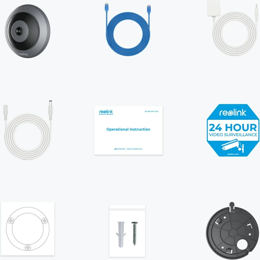 360° nadzorna kamera Reolink Fisheye W520, 6MP, zaznavanje ljudi