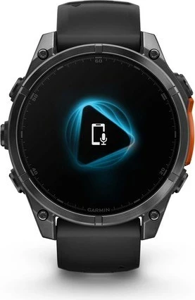 Pametna športna ura AMOLED 47 mm, GARMIN Fenix 8 Slate Grey & Black