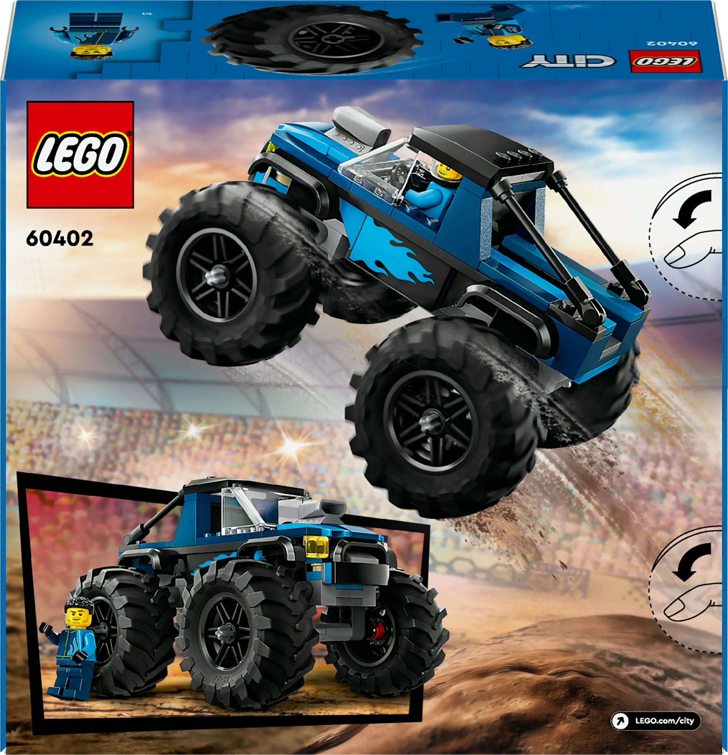 Set za sestavljanje Monster Truck, LEGO City 60402, večbarven