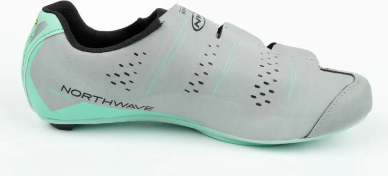 Kolesarski čevlji Verve SRS za ženske, Northwave, zeleni in sivi