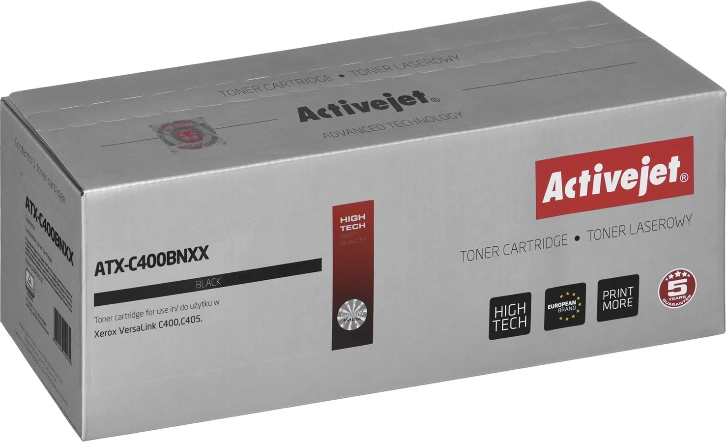 Toner za tiskalnik, Activejet ATX-C400BNXX, lasersko tiskanje, črn