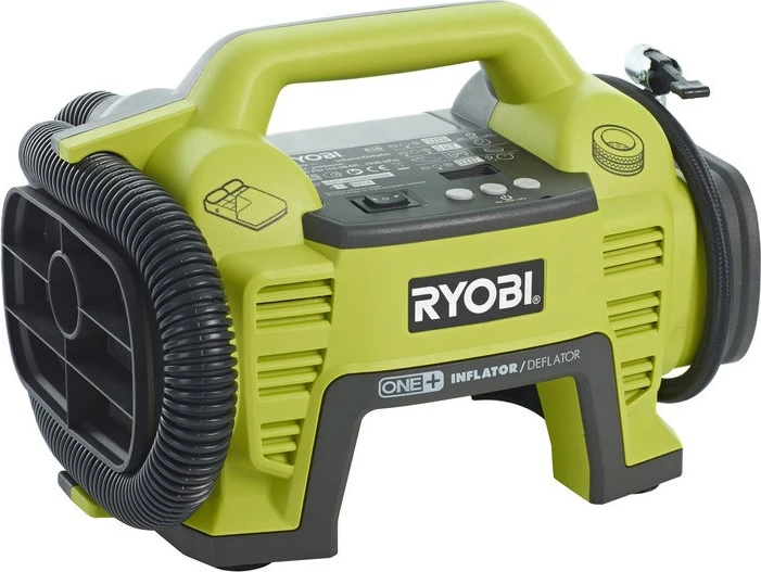 Prenosni baterijski kompresor Ryobi R18I-0, črno/zelena