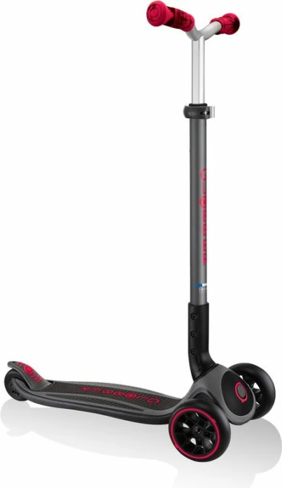 Otroški skuter Globber MASTER PRIME, črno-rdeč