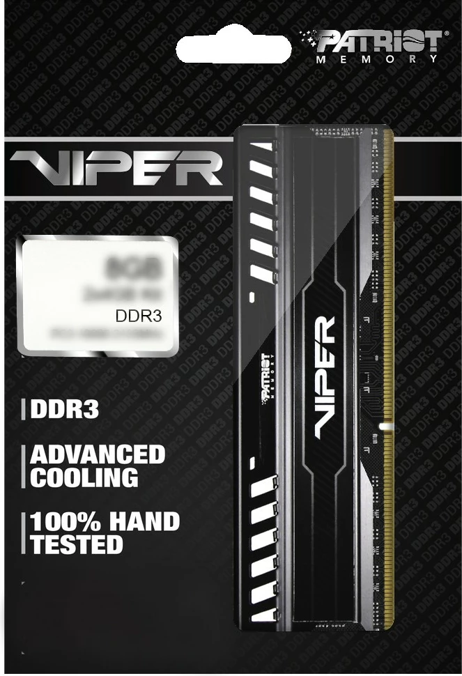 RAM pomnilnik Patriot Viper 3 8GB DDR3 1600MHz Black Mamba