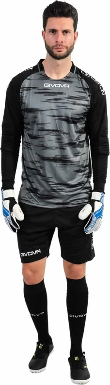Komplet za vratarje, Givova, sivo-črn, moški in otroški