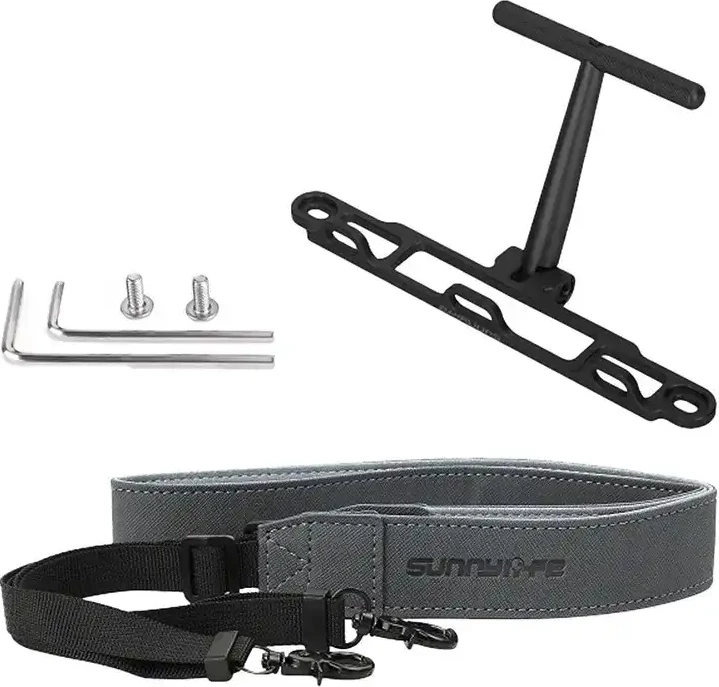 Nosilec z vrvico za upravljalnik DJI RC / RC 2, Sunnylife ZJ764-D, črn
