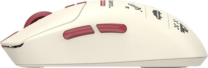 Igralna miška A4-Tech Bloody R72 ULTRA DUO Pixels Red, brezžična, RGB, bela