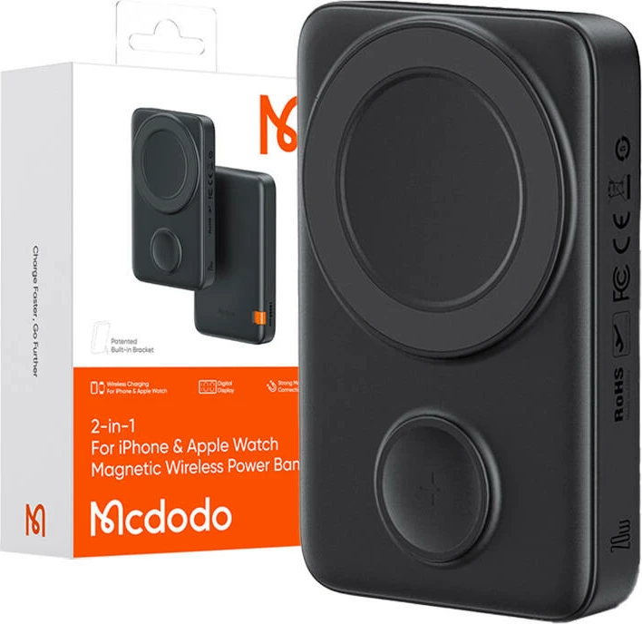 Magnetni powerbank Mcdodo MC-1461, 10.000 mAh, 20W, črn