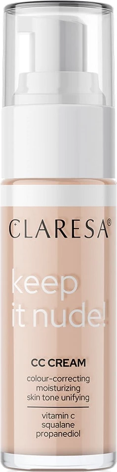 Hidratantna tekoča podlaga 102 Warm Medium, Claresa Keep It Nude!, za ženske, 33 g