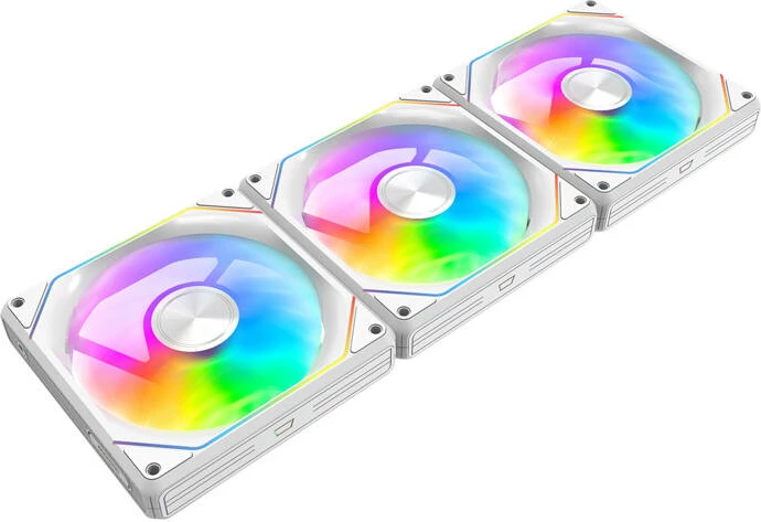Set ventilatorjev za računalnik Darkflash Gauss G24 3IN1, ARGB, bel
