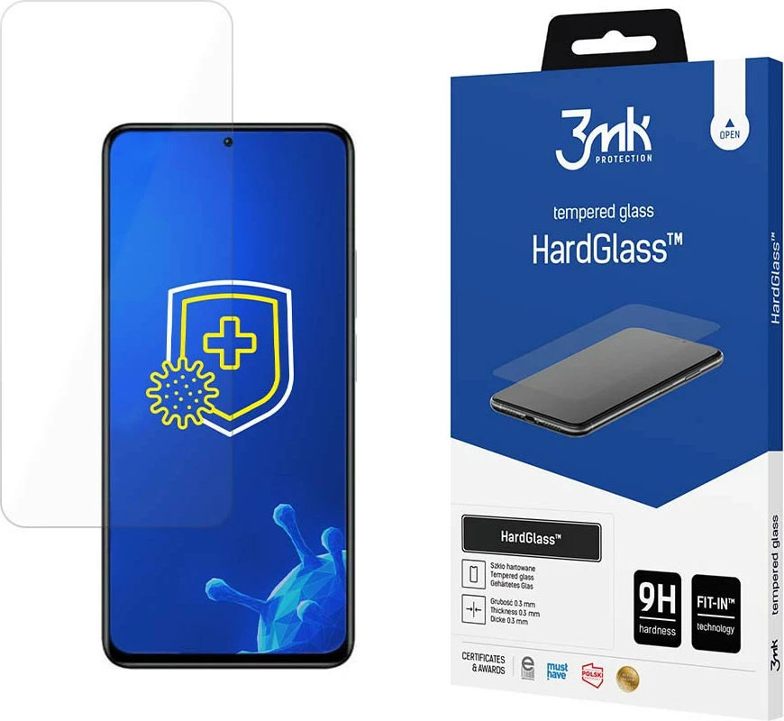 Zaščitno steklo 3mk HardGlass za pametni telefon Xiaomi Redmi Note 11 Pro 4G/5G, prozorno