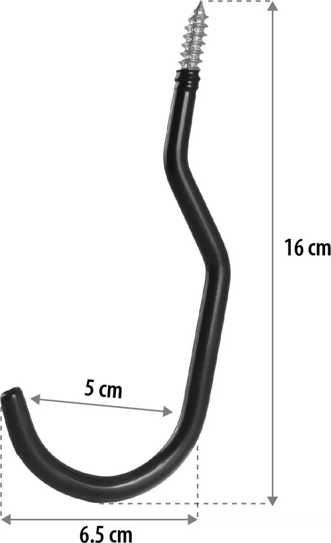Stenski nosilec za obešanje, Maclean MC-485, 10 kg, črn (set 2)