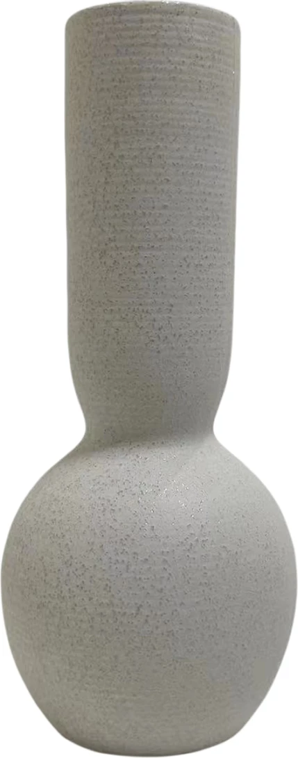 Keramična namizna dekoracija Galad FH4616.01 v beli barvi s kristalizacijo Φ11x26Hcm