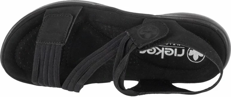 Sandali, črni Rieker za ženske