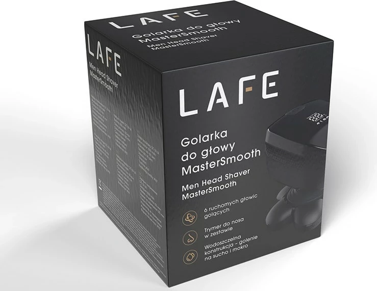 Električna naprava za britje MasterSmooth Lafe, 600 mAh, IPX6, črna