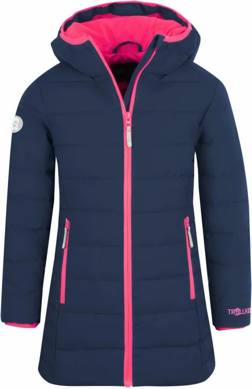 Dolga jakna za otroke Trollkids, temno modra