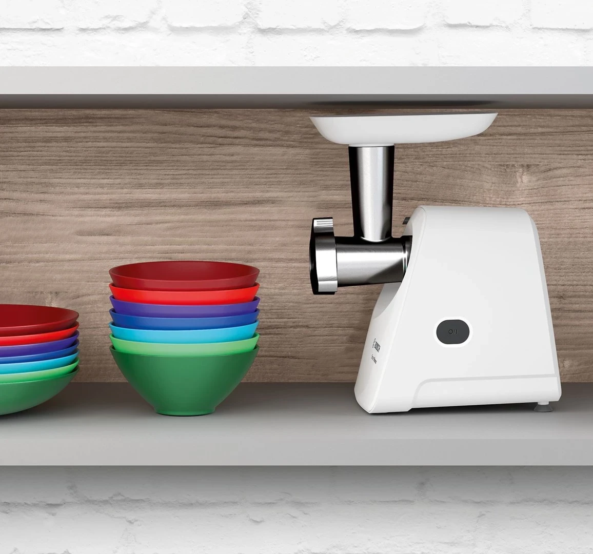 Mlinček za meso Bosch MFW2510W, 350 W, bel