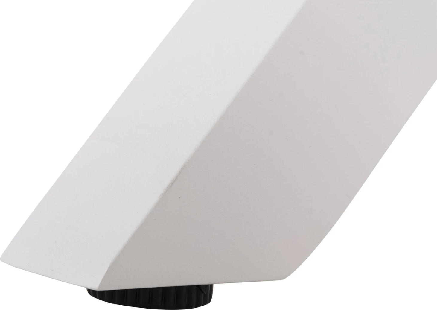 Aluminijasta pravokotna miza TAWNEE FH6037.02 bele barve-poliles v naravni les 150x89,5x73Hcm