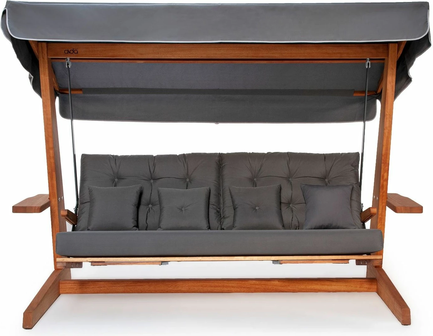 Trosede nihalna vrtna stol, antracit, Skye Decor Luna Deluxe 2600