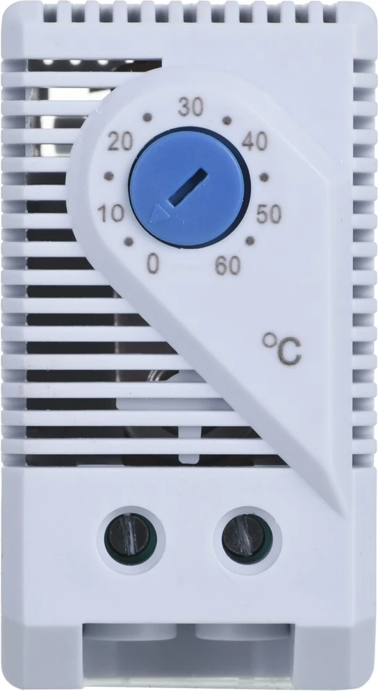 Termostat, ALANTEC KTS, vrtljiv nadzor, plastika, siva
