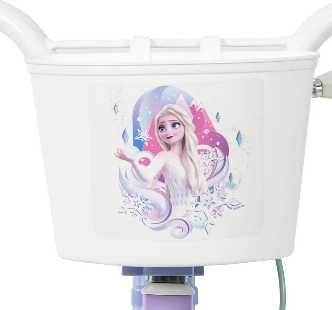 Otroško kolo Disney Frozen 12" HUFFY 22294W, belo/vijolično, s 4 pomožnimi kolesi