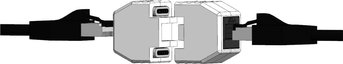 Magnetni ovitek RJ-45 ALLNET ALL-RJ45-MAGNET, RJ-45, bel