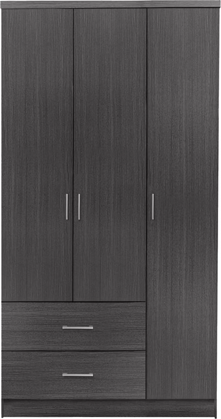 Garderobna omara s 3 vrati in 2 predali FH340.01 Zebrano 89x42,5x181