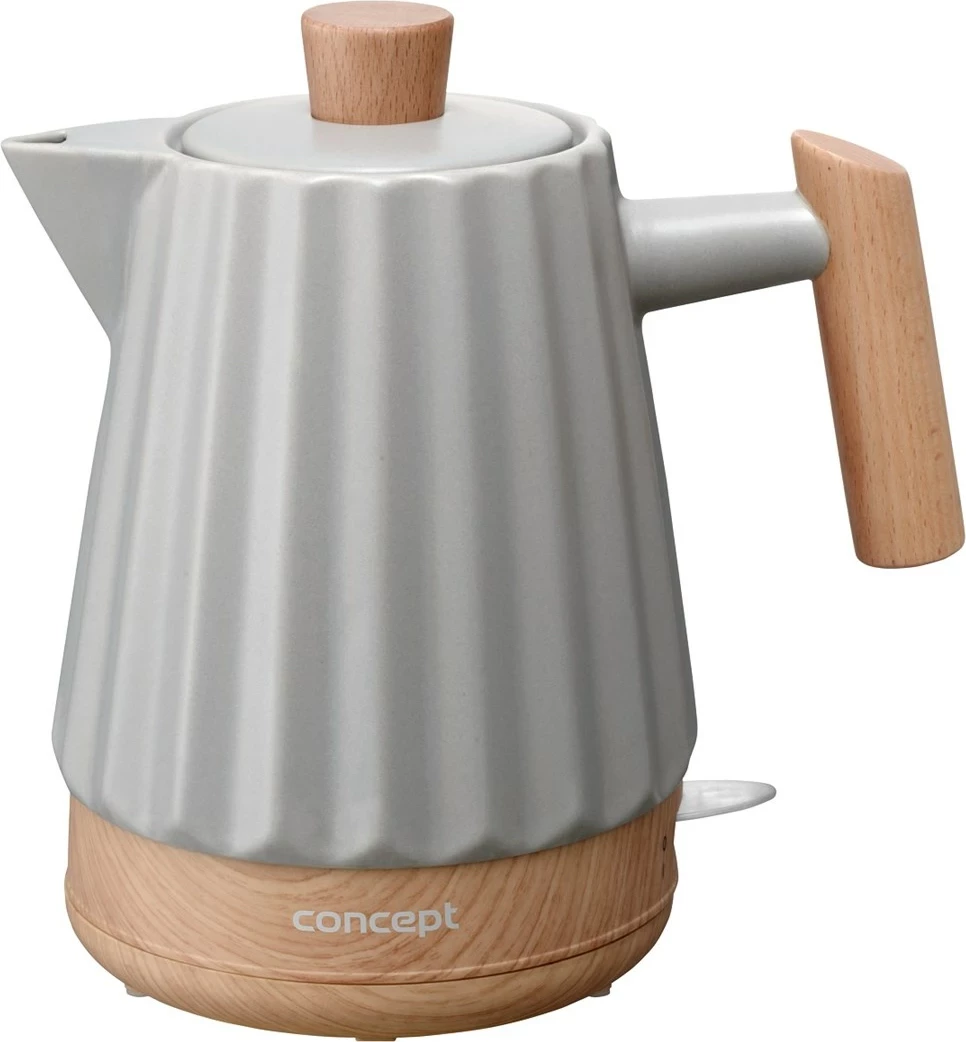 Električni čajnik 1,5 l Concept RK0091, svetlo siv