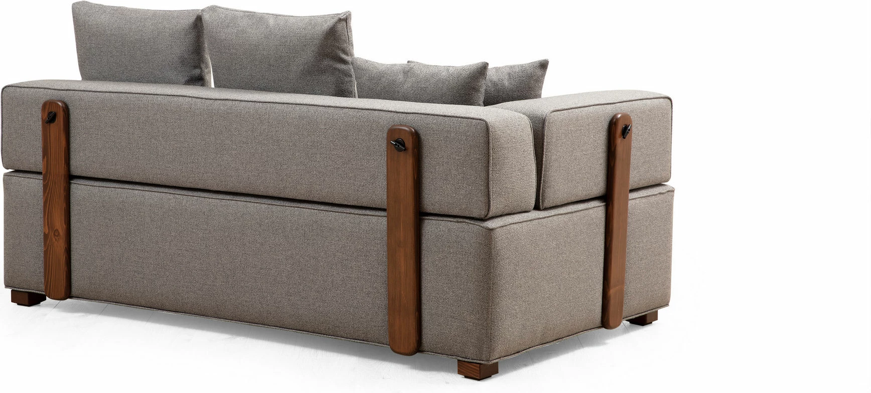 Kotna sedežna garnitura Gondol-1 (L3-CHL), Atelier del Sofa, siva