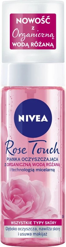 Pena za čiščenje obraza Nivea Rose Touch, za ženske, 150 ml