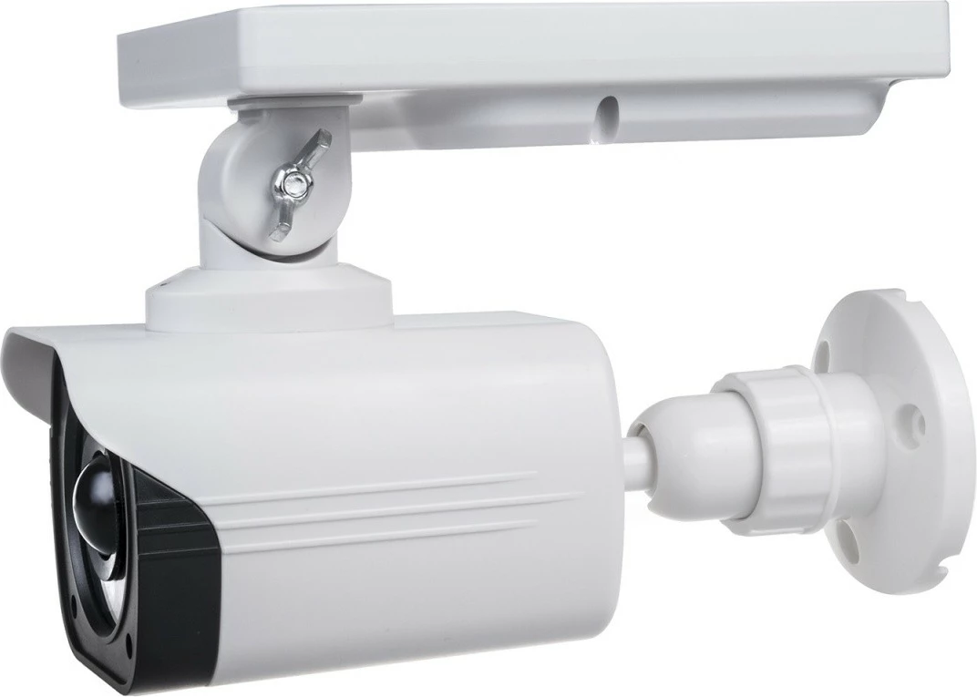 Lažna kamera s solarnim panelom in LED CEE SOL1800S, bela